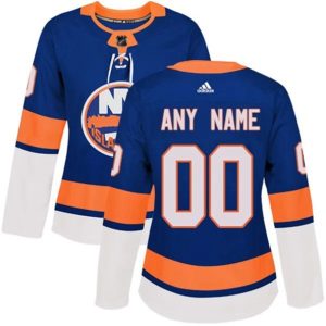 kvinder-NHL-New-York-Islanders-Ishockey-Troeje-Custom-Blaa-Authentic