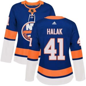 kvinder-NHL-New-York-Islanders-Ishockey-Troeje-Jaroslav-Halak-41-Blaa-Authentic