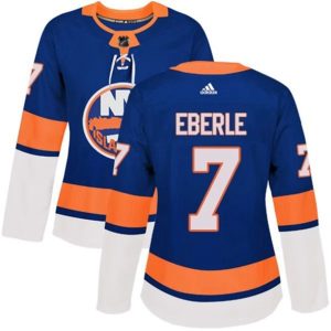 kvinder-NHL-New-York-Islanders-Ishockey-Troeje-Jordan-Eberle-7-Blaa-Authentic