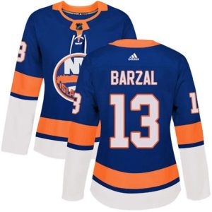kvinder-NHL-New-York-Islanders-Ishockey-Troeje-Mathew-Barzal-13-Blaa-Authentic