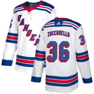 kvinder-NHL-New-York-Rangers-Ishockey-Troeje-Mats-Zuccarello-36-Hvid-Authentic