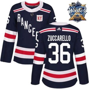 kvinder-NHL-New-York-Rangers-Ishockey-Troeje-Mats-Zuccarello-36-Navy-Blaa-2018-Winter-Classic-Authentic