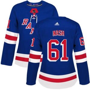 kvinder-NHL-New-York-Rangers-Ishockey-Troeje-Rick-Nash-61-Blaa-Authentic