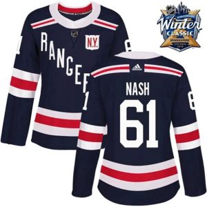 kvinder-NHL-New-York-Rangers-Ishockey-Troeje-Rick-Nash-61-Navy-Blaa-2018-Winter-Classic-Authentic