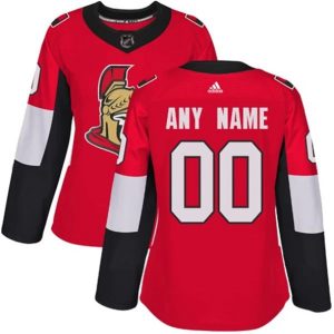 kvinder-NHL-Ottawa-Senators-Ishockey-Troeje-Custom-Roed-Authentic