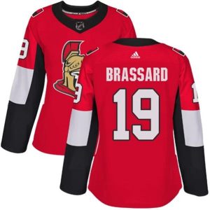kvinder-NHL-Ottawa-Senators-Ishockey-Troeje-Derick-Brassard-19-Roed-Authentic