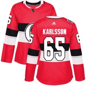 kvinder-NHL-Ottawa-Senators-Ishockey-Troeje-Erik-Karlsson-65-Roed-2017-100-Classic-Authentic