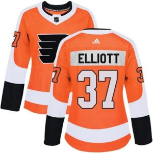 kvinder-NHL-Philadelphia-Flyers-Ishockey-Troeje-Brian-Elliott-37-Orange-Authentic