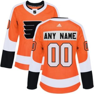 kvinder-NHL-Philadelphia-Flyers-Ishockey-Troeje-Custom-Orange-Authentic