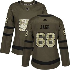 kvinder-NHL-Philadelphia-Flyers-Ishockey-Troeje-Jaromir-Jagr-68-Camo-Groen-Authentic