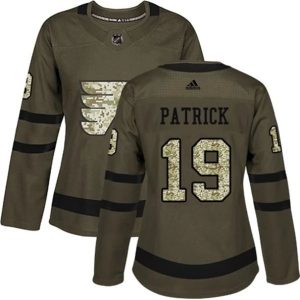 kvinder-NHL-Philadelphia-Flyers-Ishockey-Troeje-Nolan-Patrick-19-Camo-Groen-Authentic