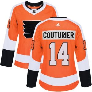 kvinder-NHL-Philadelphia-Flyers-Ishockey-Troeje-Sean-Couturier-14-Orange-Authentic