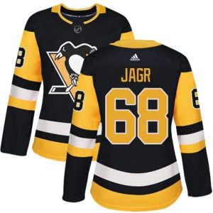 kvinder-NHL-Pittsburgh-Penguins-Ishockey-Troeje-Jaromir-Jagr-68-Sort-Authentic