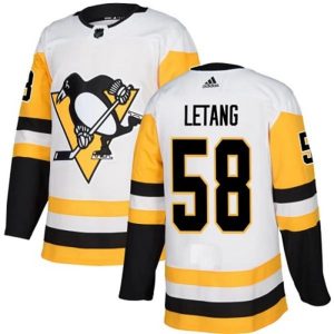 kvinder-NHL-Pittsburgh-Penguins-Ishockey-Troeje-Kris-Letang-58-Hvid-Authentic