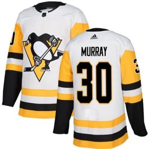 kvinder-NHL-Pittsburgh-Penguins-Ishockey-Troeje-Matt-Murray-30-Hvid-Authentic