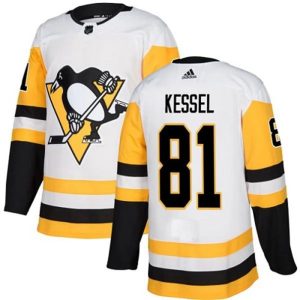 kvinder-NHL-Pittsburgh-Penguins-Ishockey-Troeje-Phil-Kessel-81-Hvid-Authentic