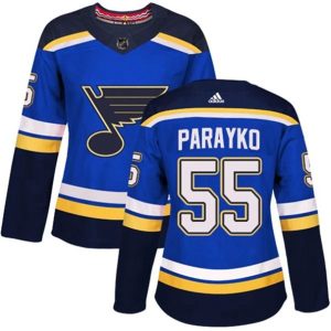 kvinder-NHL-St.-Louis-Blues-Ishockey-Troeje-Colton-Parayko-55-Blaa-Authentic