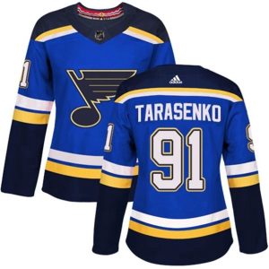 kvinder-NHL-St.-Louis-Blues-Ishockey-Troeje-Vladimir-Tarasenko-91-Blaa-Authentic