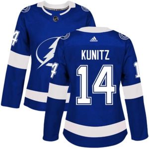 kvinder-NHL-Tampa-Bay-Lightning-Ishockey-Troeje-Chris-Kunitz-14-Blaa-Authentic
