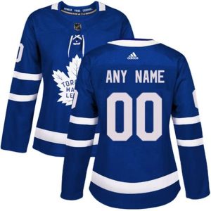 kvinder-NHL-Toronto-Maple-Leafs-Ishockey-Troeje-Custom-Blaa-Authentic