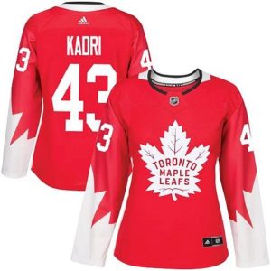 kvinder-NHL-Toronto-Maple-Leafs-Ishockey-Troeje-Nazem-Kadri-43-Roed-Alternate-Authentic-Alternate