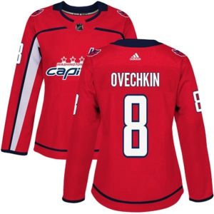 kvinder-NHL-Washington-Capitals-Ishockey-Troeje-Alex-Ovechkin-8-Roed-Authentic