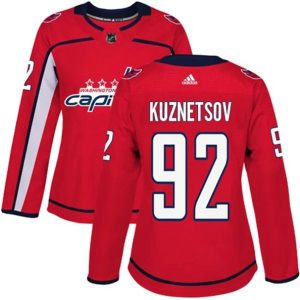 kvinder-NHL-Washington-Capitals-Ishockey-Troeje-Evgeny-Kuznetsov-92-Roed-Authentic