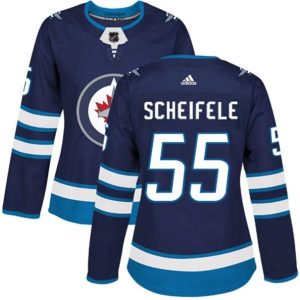 kvinder-NHL-Winnipeg-Jets-Ishockey-Troeje-Mark-Scheifele-55-Navy-Authentic